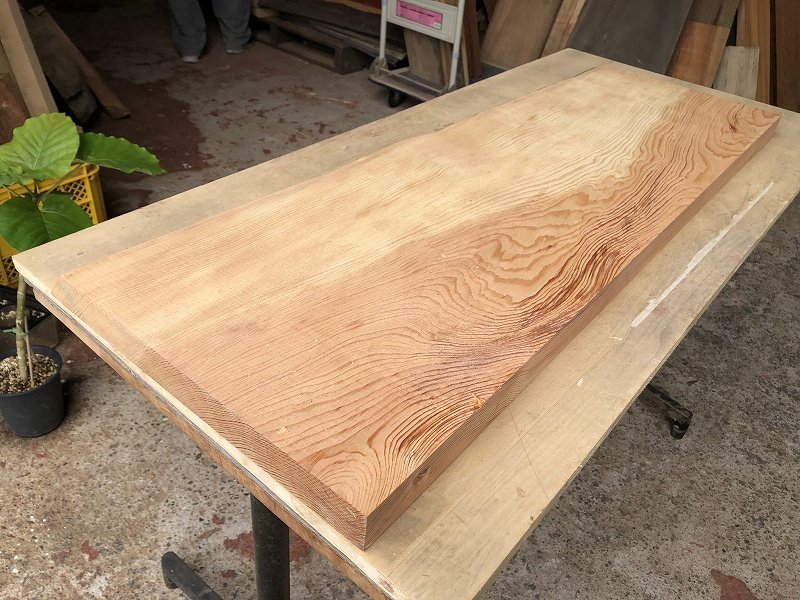 再再販! 一枚板 肥松 1045×400×40㎜ 【EG165R】ヤニ松 材料 木工