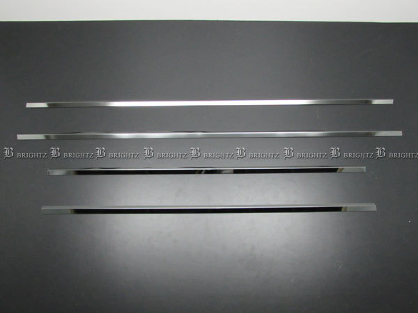 フリードスパイク GB3 GB4 超鏡面 ステンレス ブラック メッキ ウィンドウ モール 4PC ウェザーストリップ カバー WIN－BLA－087_画像2