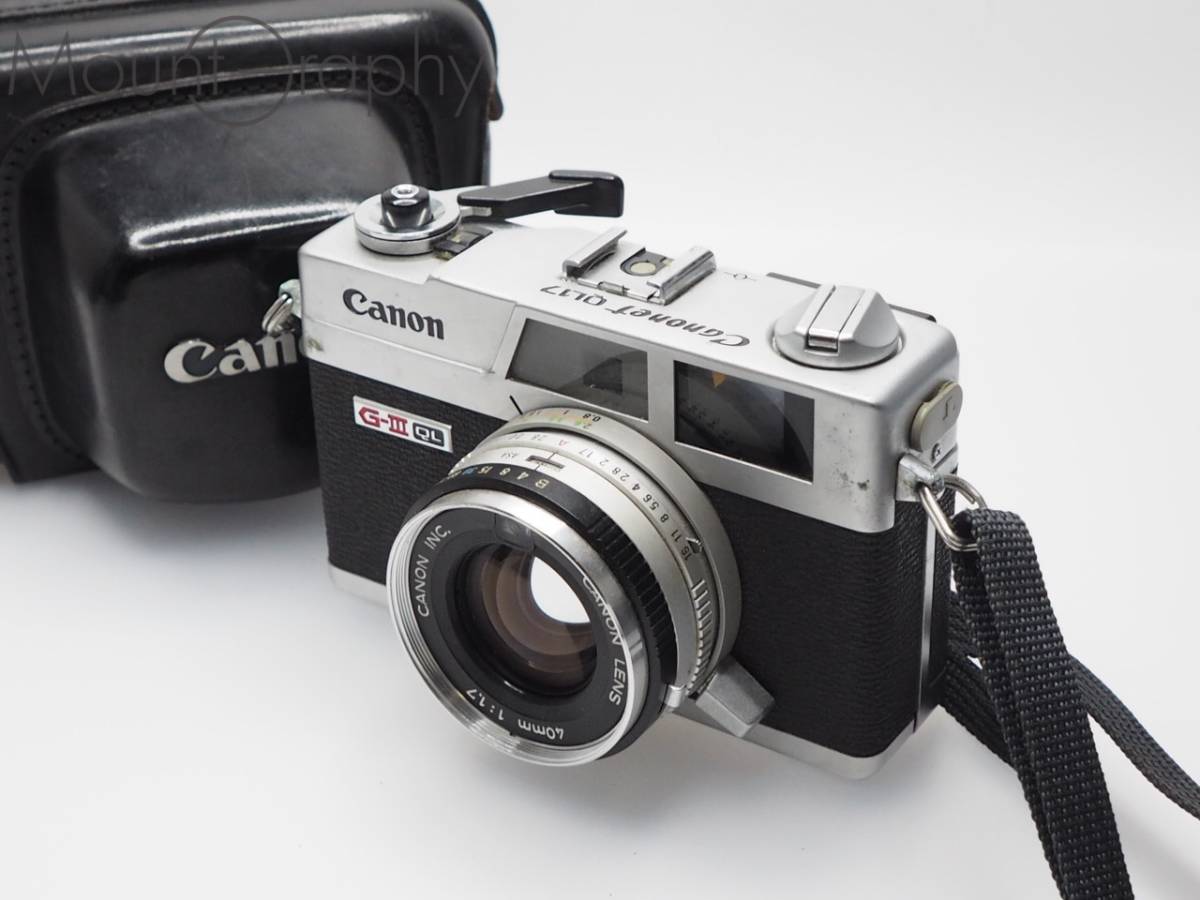 ★良品★ CANON キヤノン Canonet QL17 G-III ★完動品★ #i3204