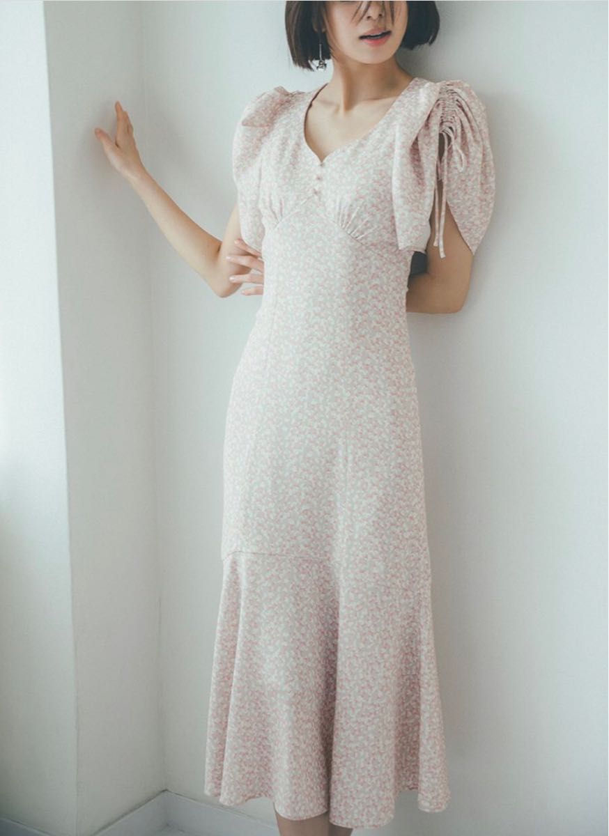 snidel Sustainable バリエプリントワンピース