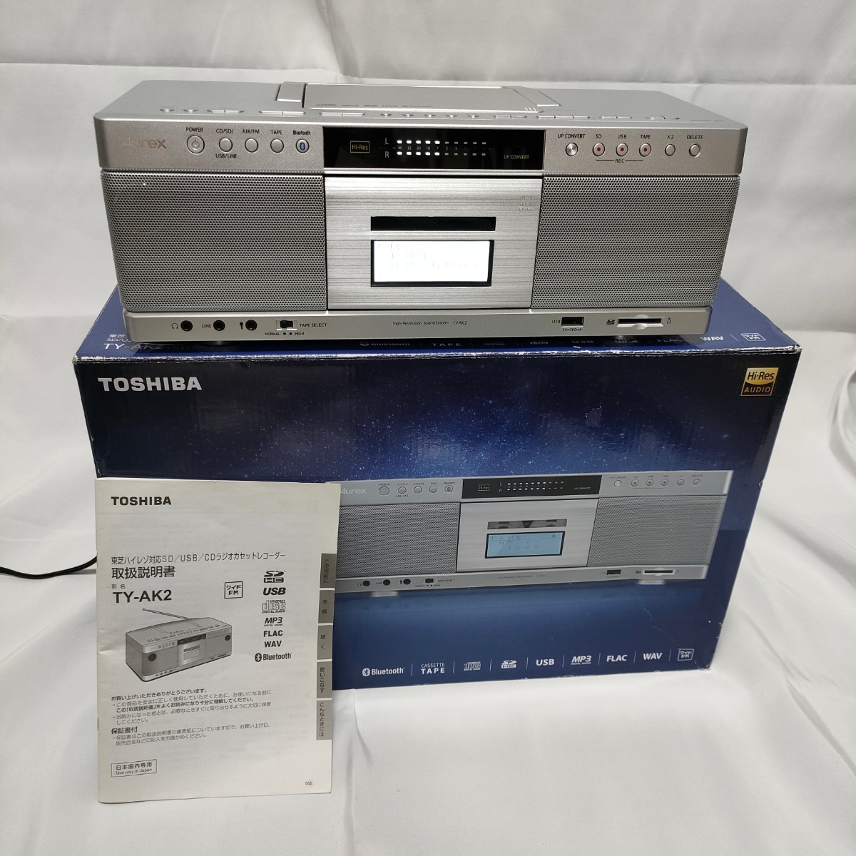 Yahoo!オークション - TOSHIBA TY-AK2 ラジオカセットレコーダー ハ