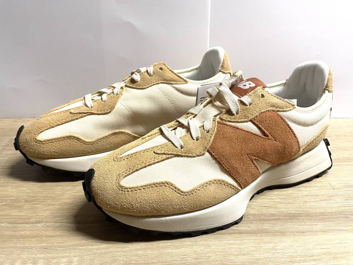 未使用 27cm D ニューバランス MS327WC BEIGE/BROWN(ベージュ/ブラウン) new balance_画像1