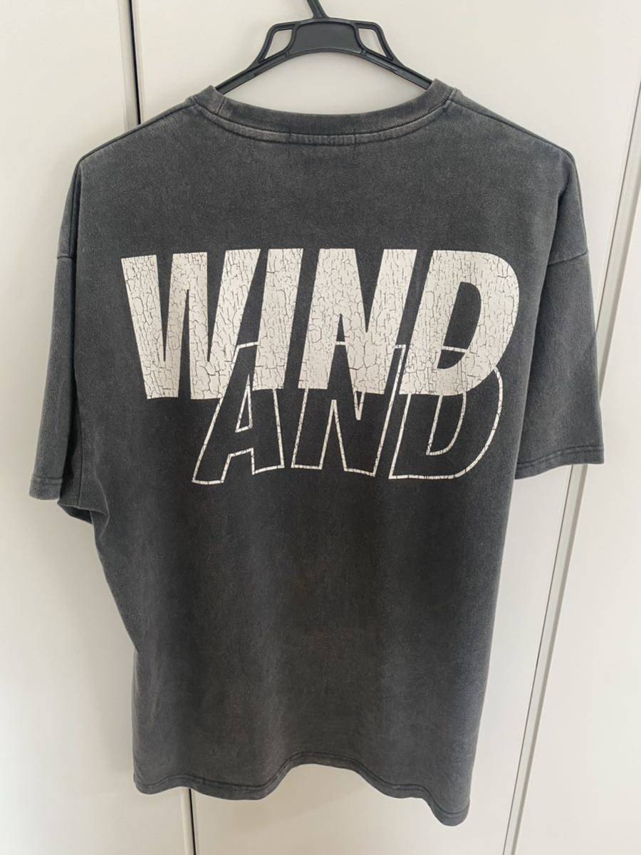 WIND AND SEA (CRACK-P-DYE) S/S TEE / CHARCOAL_WHITE XLサイズ