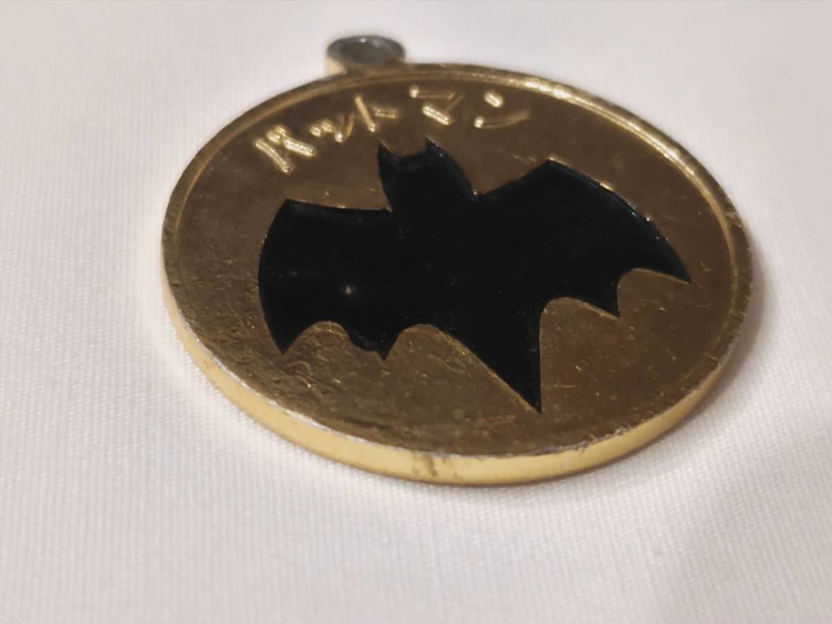 BATMAN Batman medal pendant American Comics rare that time thing . toy Showa Retro Vintage Ryuutsu amount little present condition goods 
