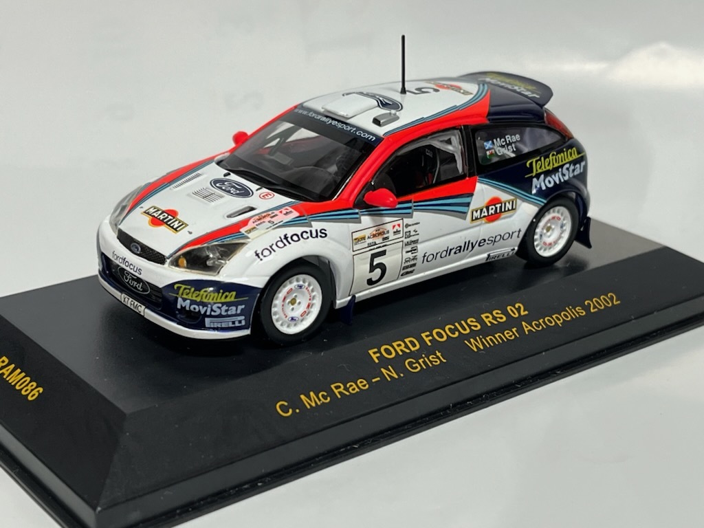 ixo RAM086　FORD FOCUS RS 02　#5　Acropolis 2002 Win