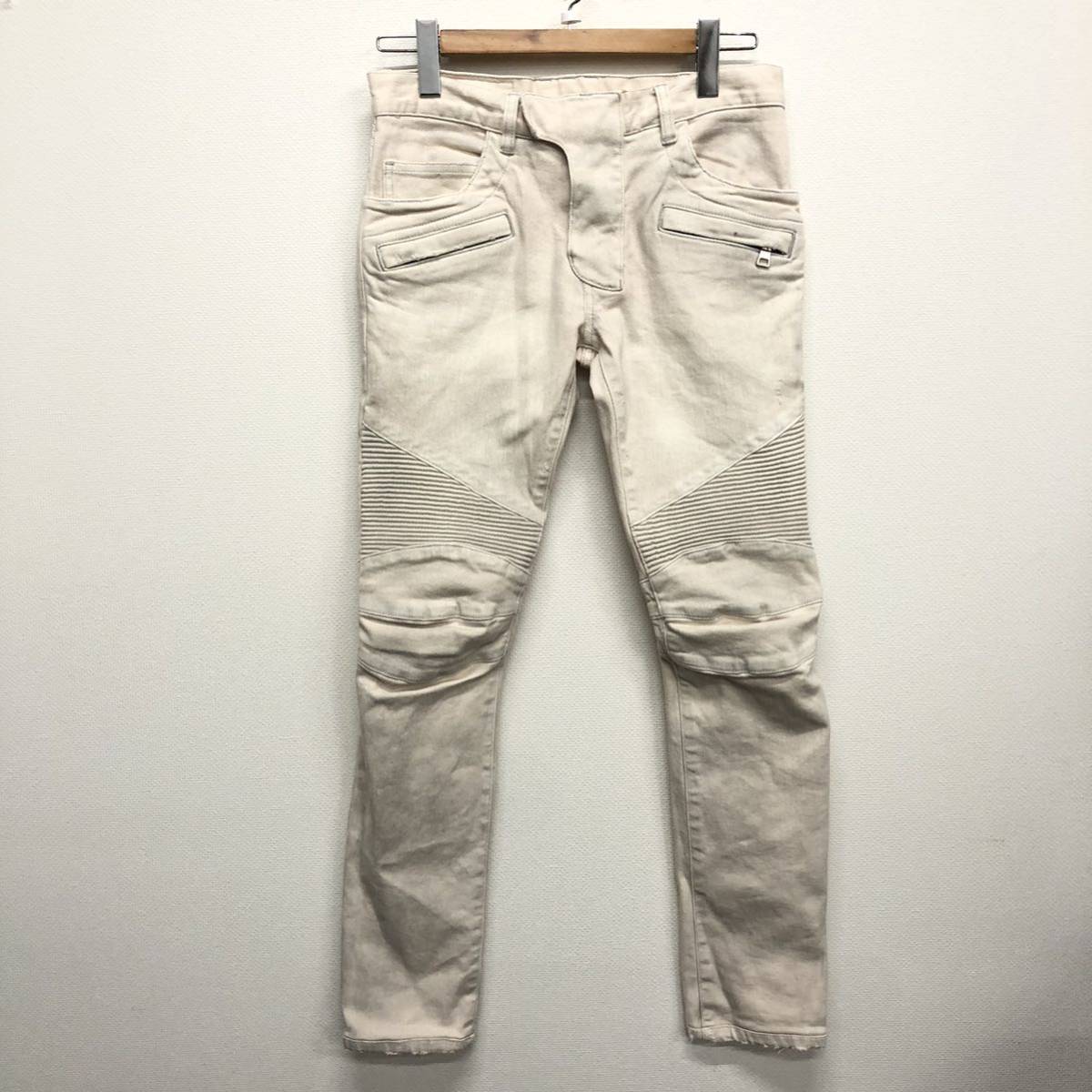 再再販！ 【BALMAIN】バルマン☆バイカーパンツ 08 size28 男性用