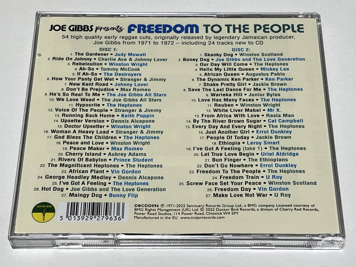 CD [DOCTOR BIRD] 2枚組 Joe Gibbs Presents Freedom to the People DBCDD096_画像2