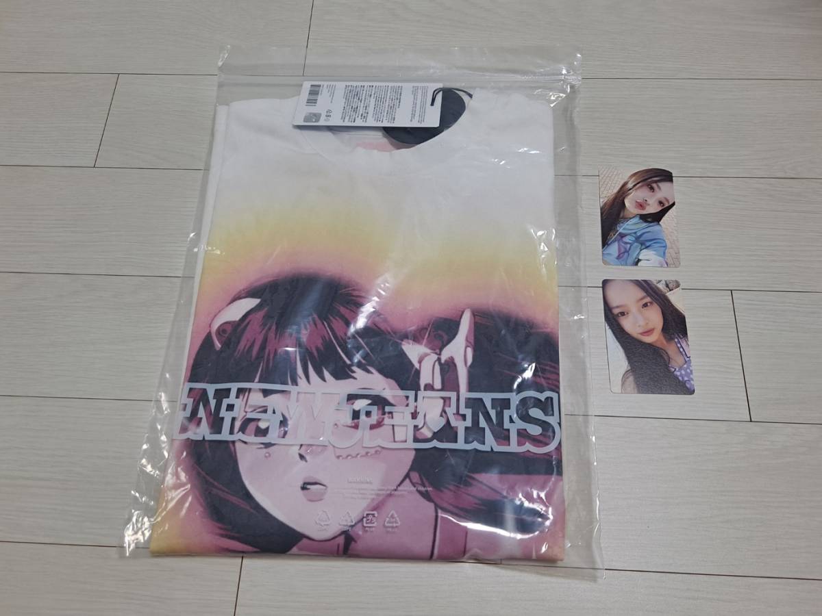 NewJeans☆ハニ ポッ LINE FRIENDS Tシャツ+attention トレカ 2枚