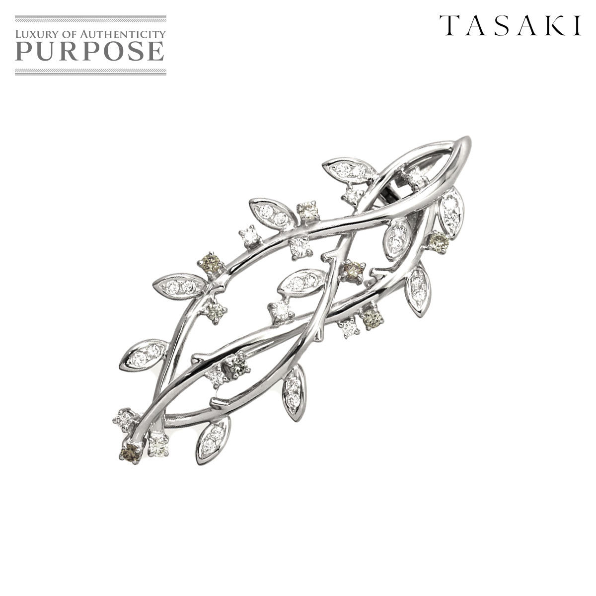 全品送料無料】 ダイヤ TASAKI 0.52ct 90196836 Brooch 田崎真珠 750