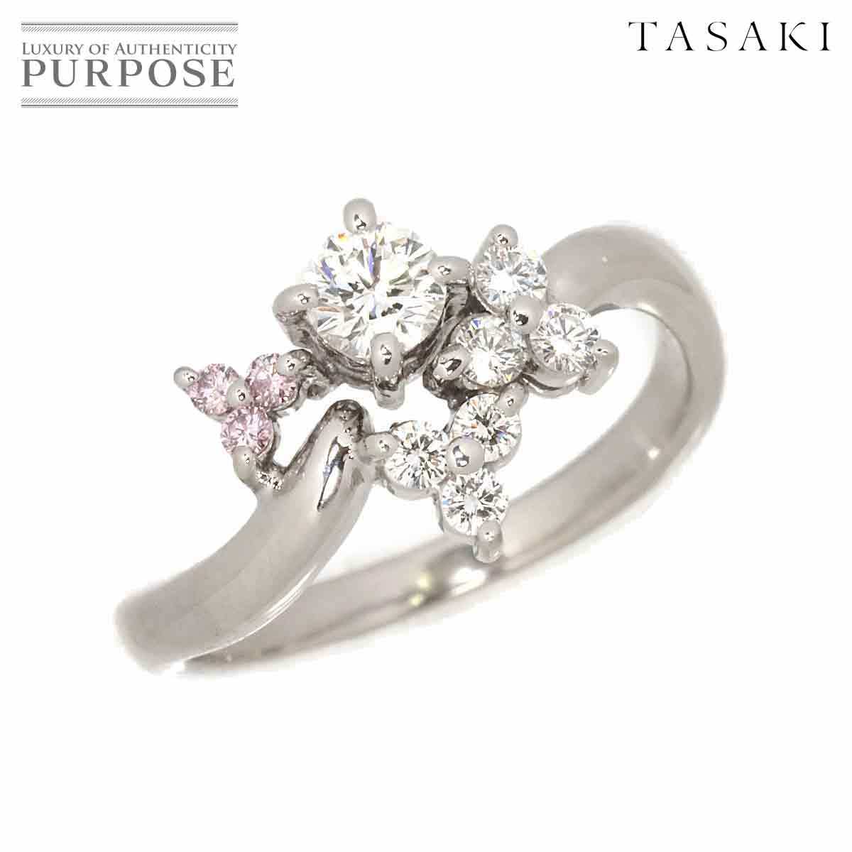 爆売り！ タサキ TASAKI 12.5号 リング ダイヤ 0.48ct Pt プラチナ