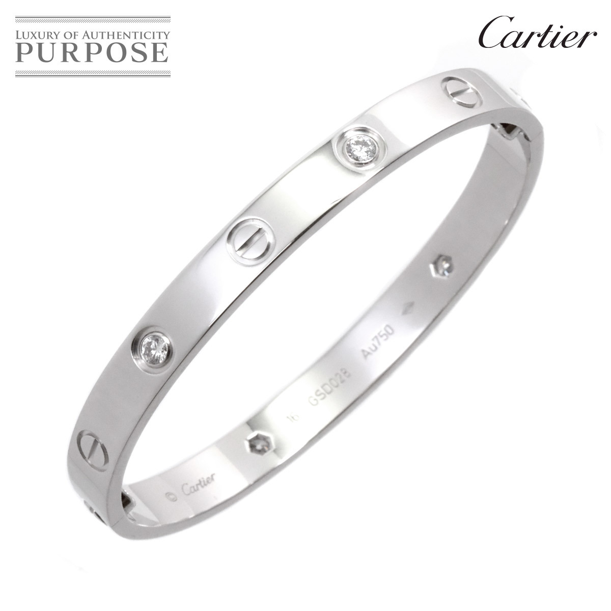 好評 ハーフ ブレス ラブ Cartier カルティエ ダイヤ 90197321