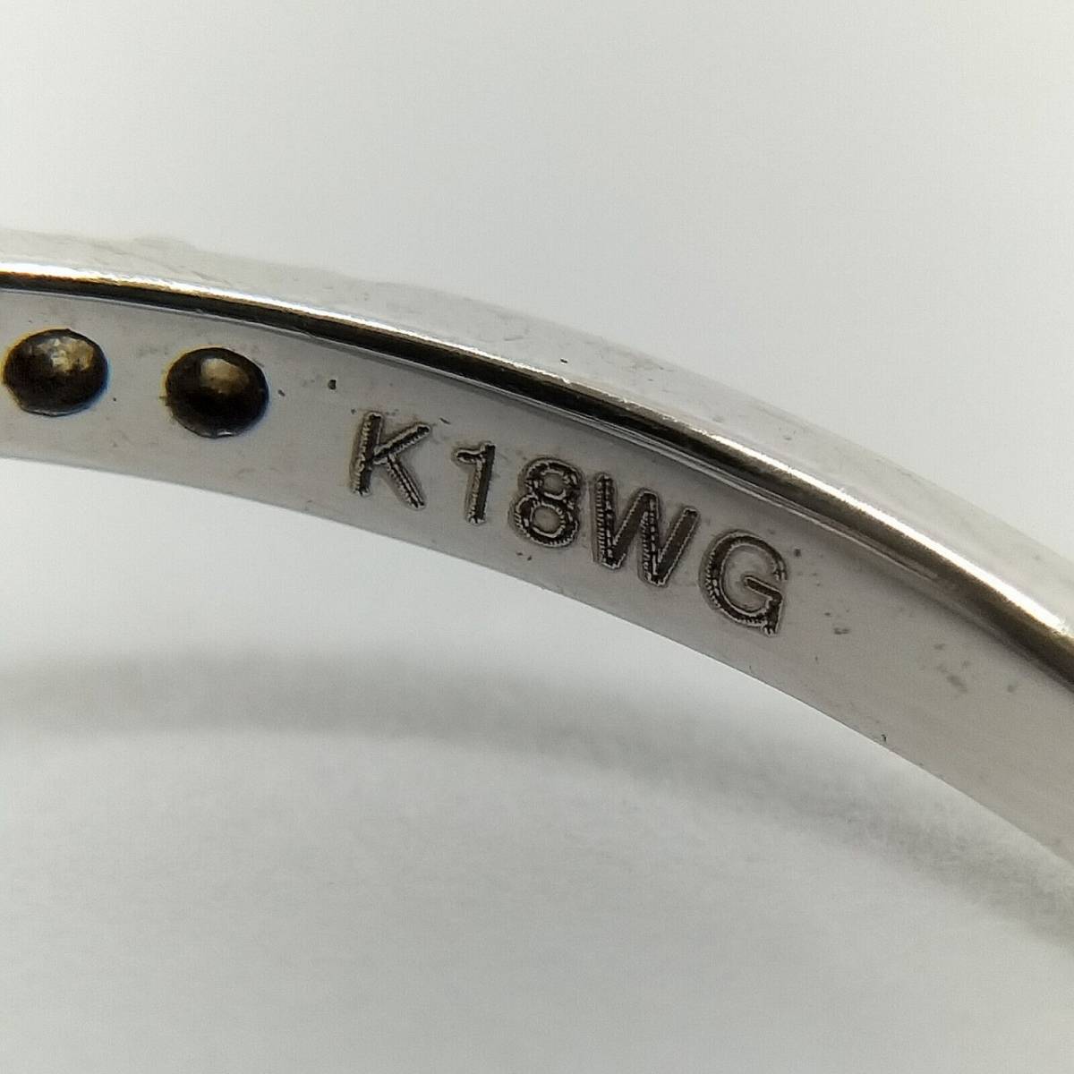 天然ダイヤモンド 指輪 アンティークデザインリング 0.3ct 新品仕上クリーニング済 K18WG ホワイトゴールド 18金 Diamond Jewelry Ring_画像5