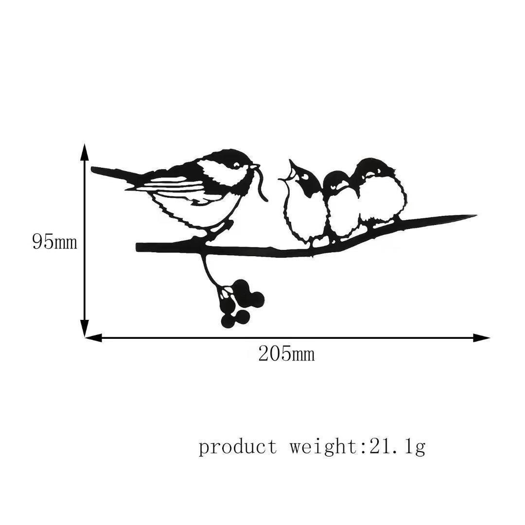 ガーデンオブジェ 鳥の親子 ガーデニング アイアンプレート 雑貨 オブジェ 園芸 アンティーク 北欧風 オーナメント｜PayPayフリマ