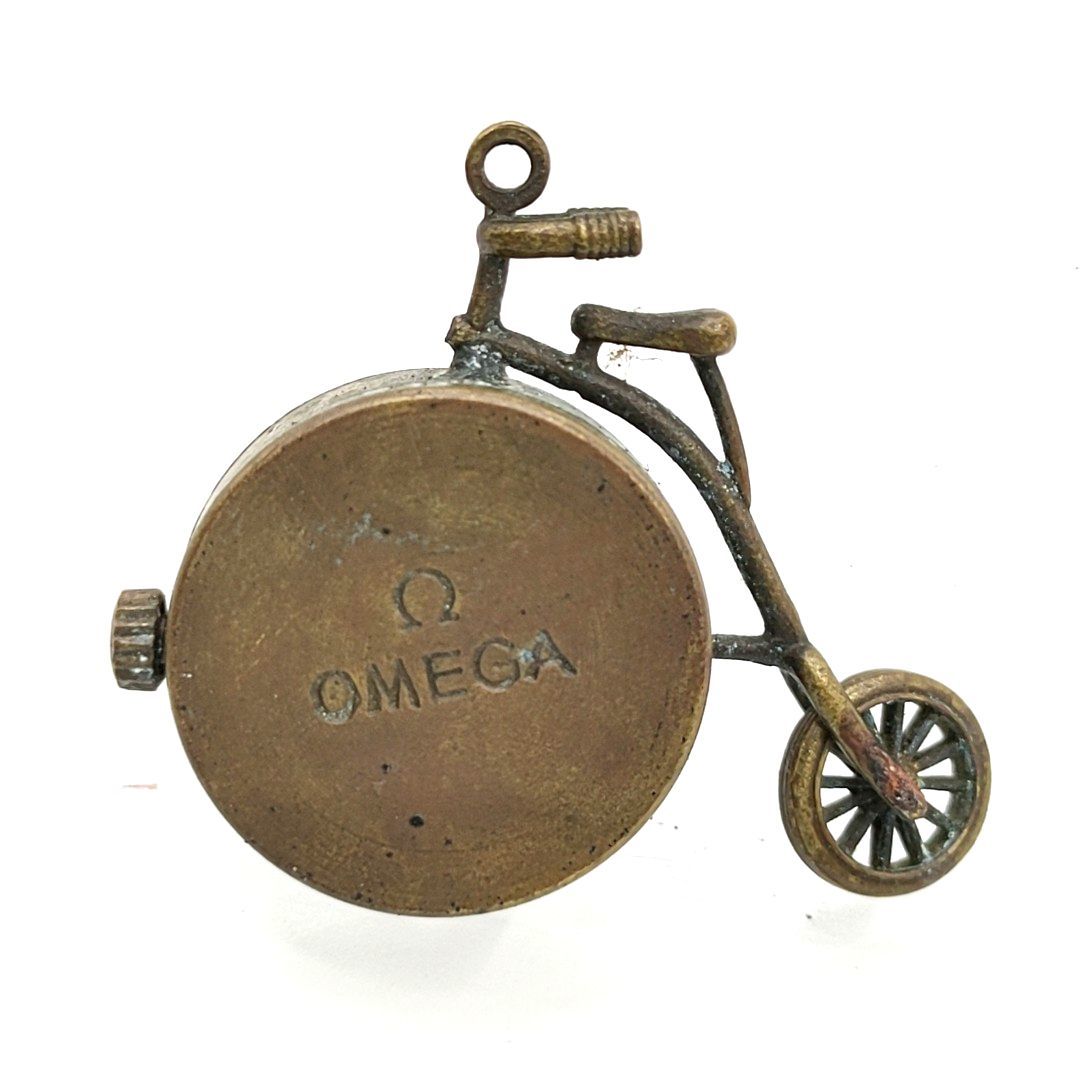 【不動】OMEGA オメガ 手巻き時計 自転車デザイン ヴィンテージ アンティーク 3針の画像5