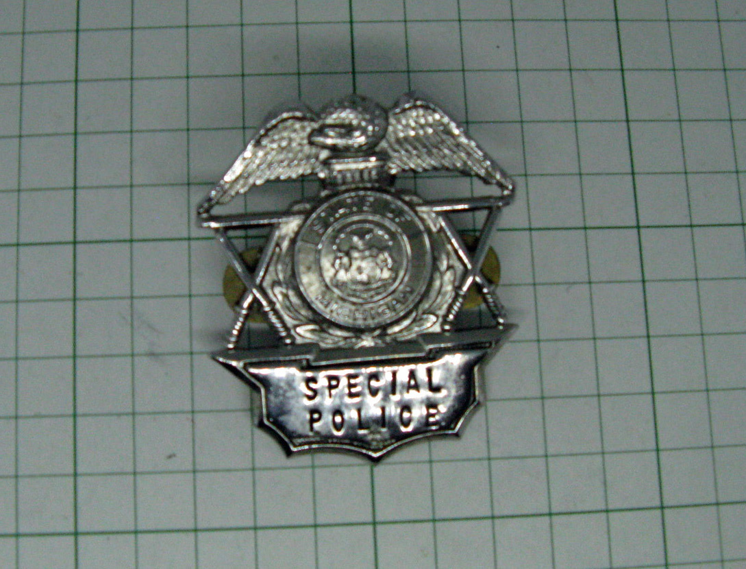 U.S. State of Michigan Special Police Cap 実物バッジ・１点物 _画像2