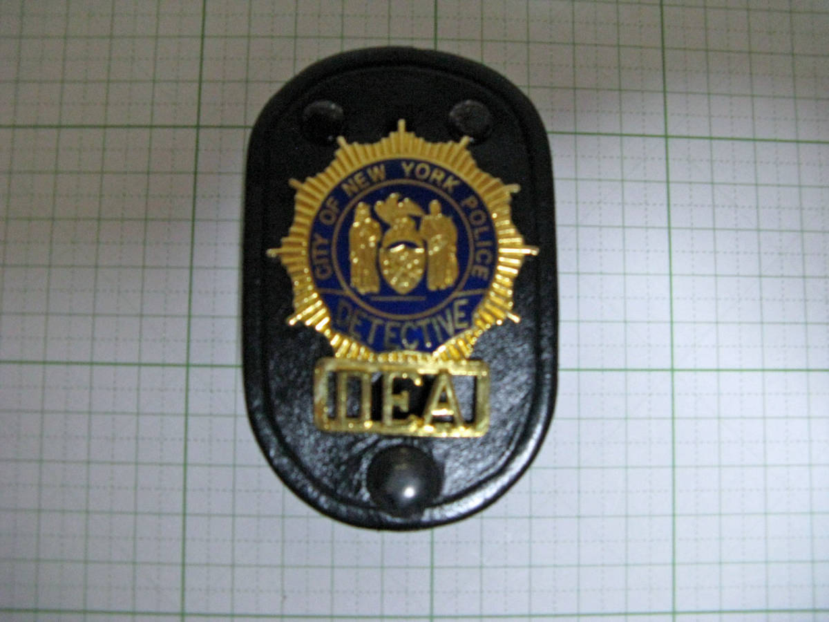 福袋売れ残りセール U.S. City 実物バッジ (DEA) DETECTIVE Police York New of 警察グッズ
