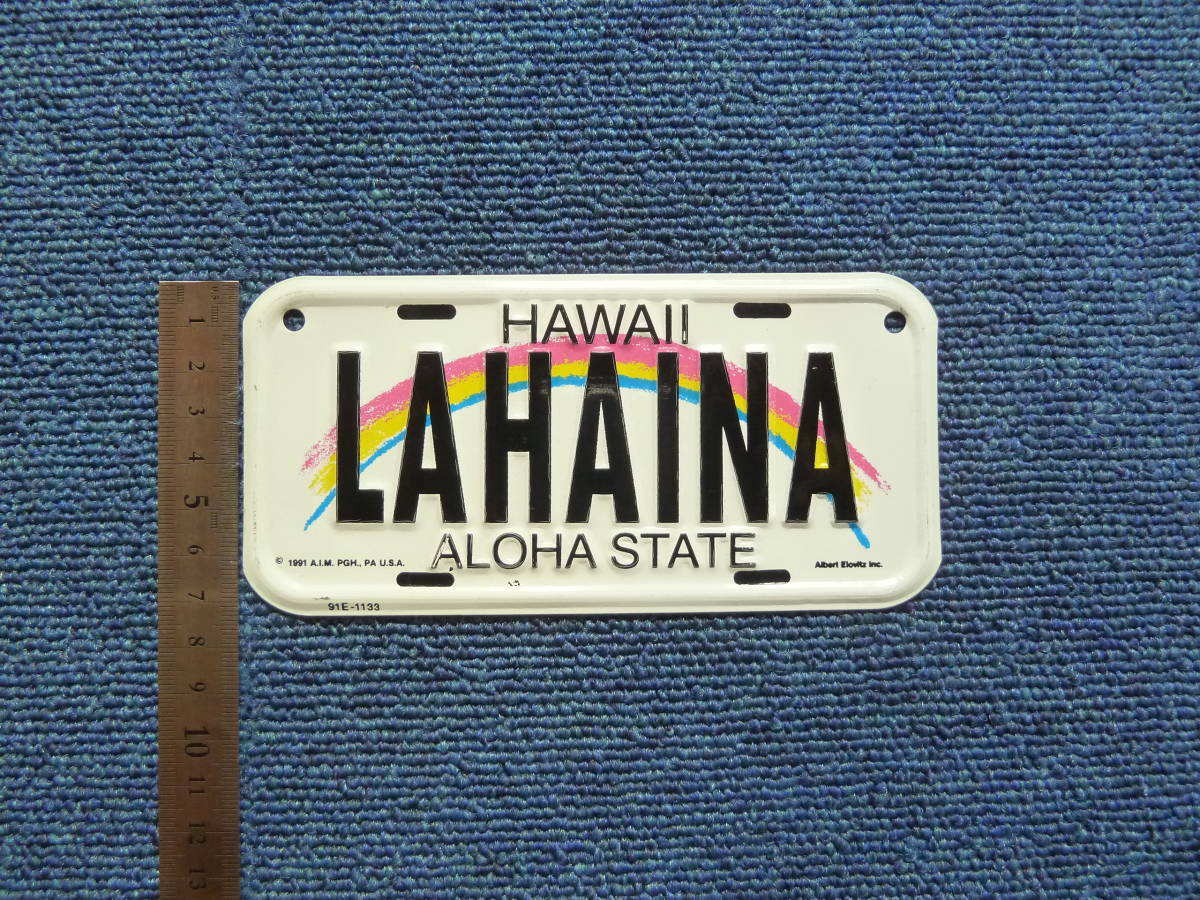 【未使用】【送料無料】ナンバープレート HAWAII ハワイ 壁飾り アルミ_画像3