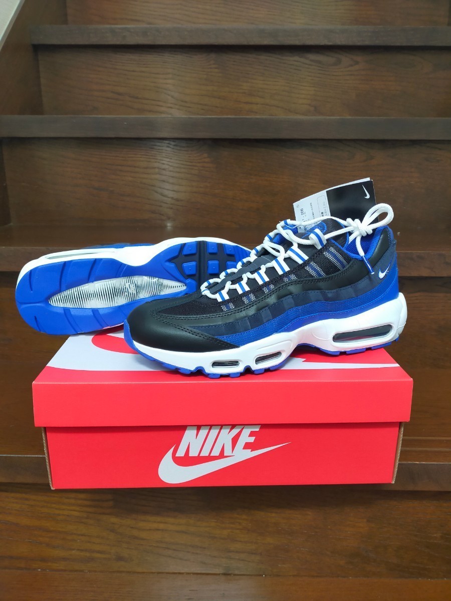 国内正規　新品 NIKE AIR MAX 95 ナイキ エアマックス 95 黒 青 箱付き 本物 正規品 DM0011-006　28.5cm us10.5_画像1