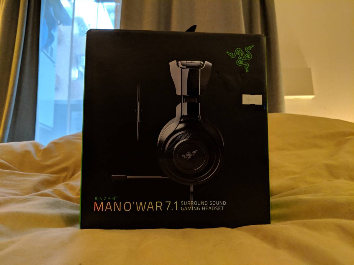 1日元〜●○美品●○Razer ManO\x26#39;War虛擬環繞7.1ch遊戲耳機 原文:1円～ ●○美品●○ Razer ManO'War バーチャルサラウンド 7.1ch ゲーミングヘッドセット