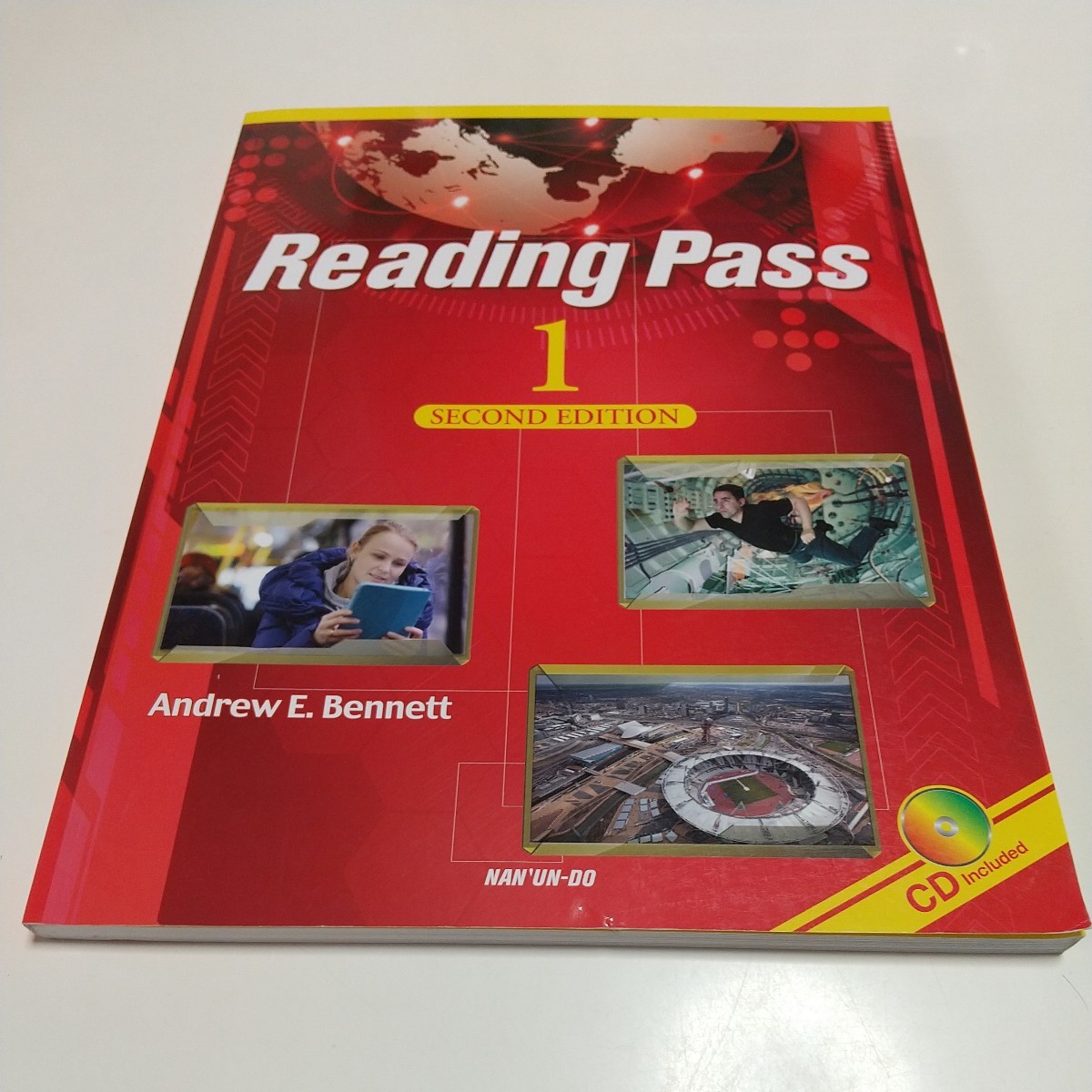 Reading Pass 1 SECOND EDITION リーディングパス1 第2版 洋書 テキスト CD付き アンドリュー・ベネット 南雲堂 ※解答集は付属せず