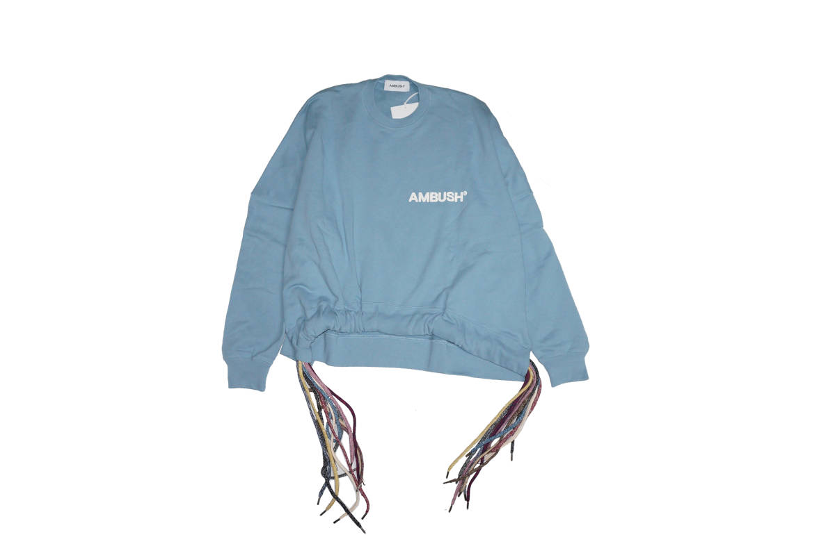 未使用　AMBUSH アンブッシュ　 クロップドデザイン　マルチコード　オーバーサイズスウェット　XS_画像1