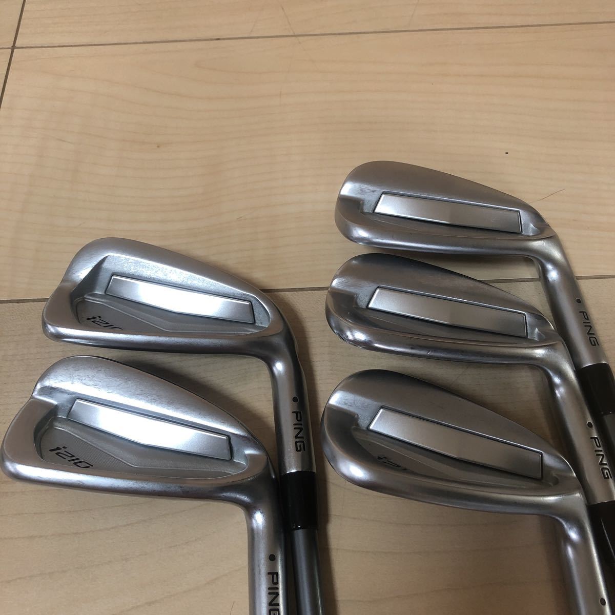 PING i210 #6-PW(5本セット) MCIブラック80-S リシャフト品　ブラックドット　美品　最終値下げ品_画像1