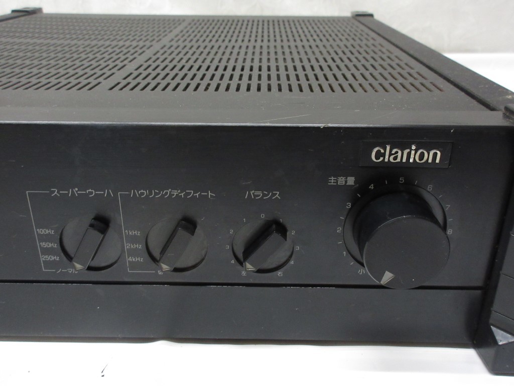 08K135 Clarion クラリオン パワーアンプ [MB-1500A] 通電OK 未確認 ジャンク扱い 現状 売り切り_画像4