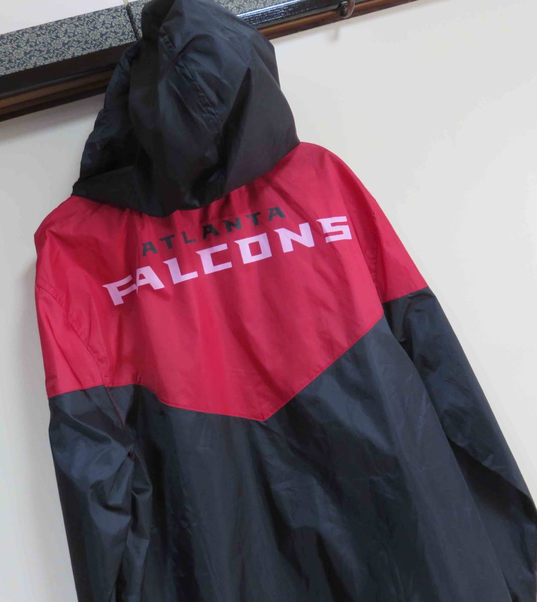  abroad M# black bird FC*NFLa tiger nta* Falcon zAtlanta Falcons hood Wind breaker US jumper # american football American football 