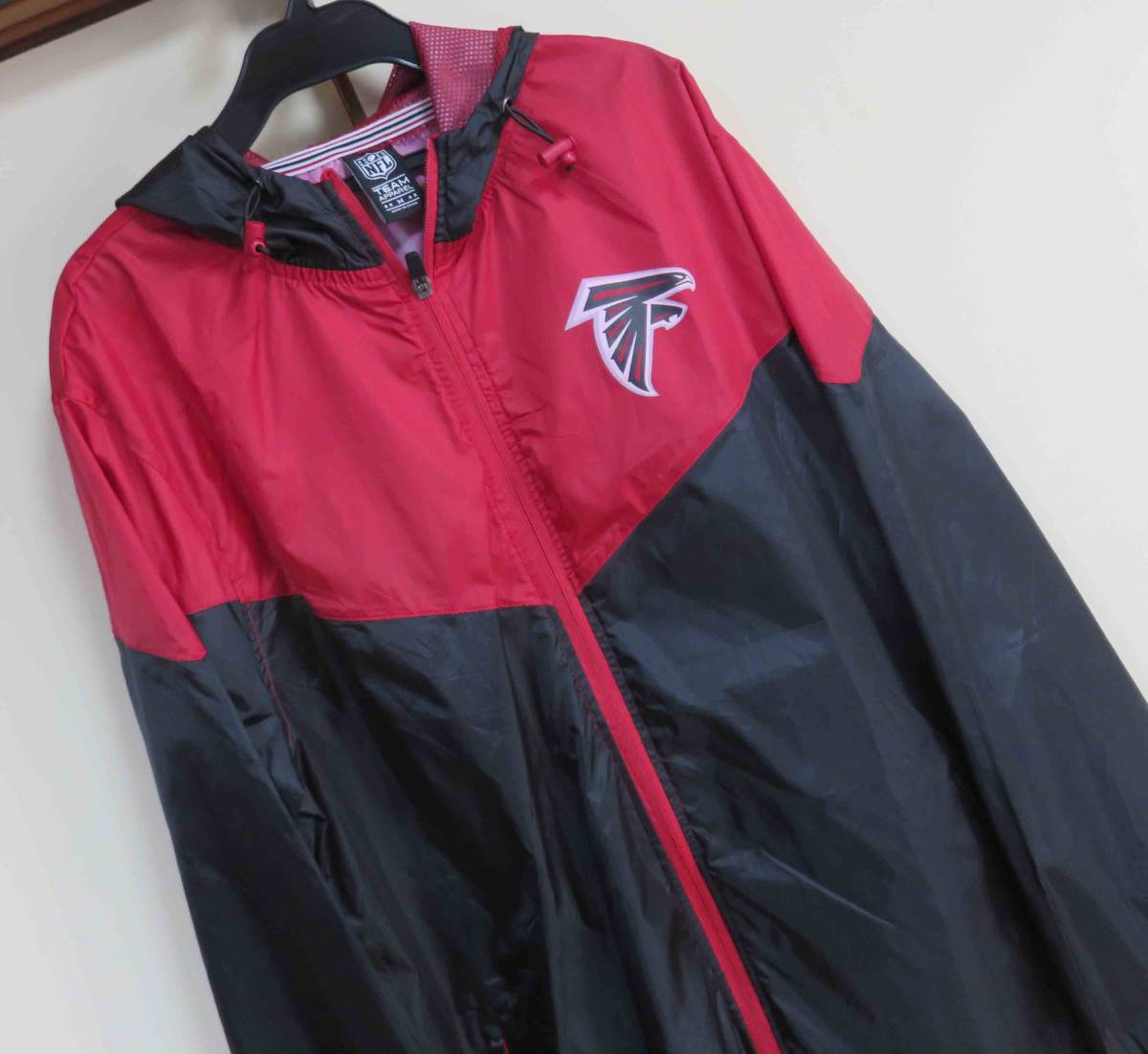  abroad M# black bird FC*NFLa tiger nta* Falcon zAtlanta Falcons hood Wind breaker US jumper # american football American football 