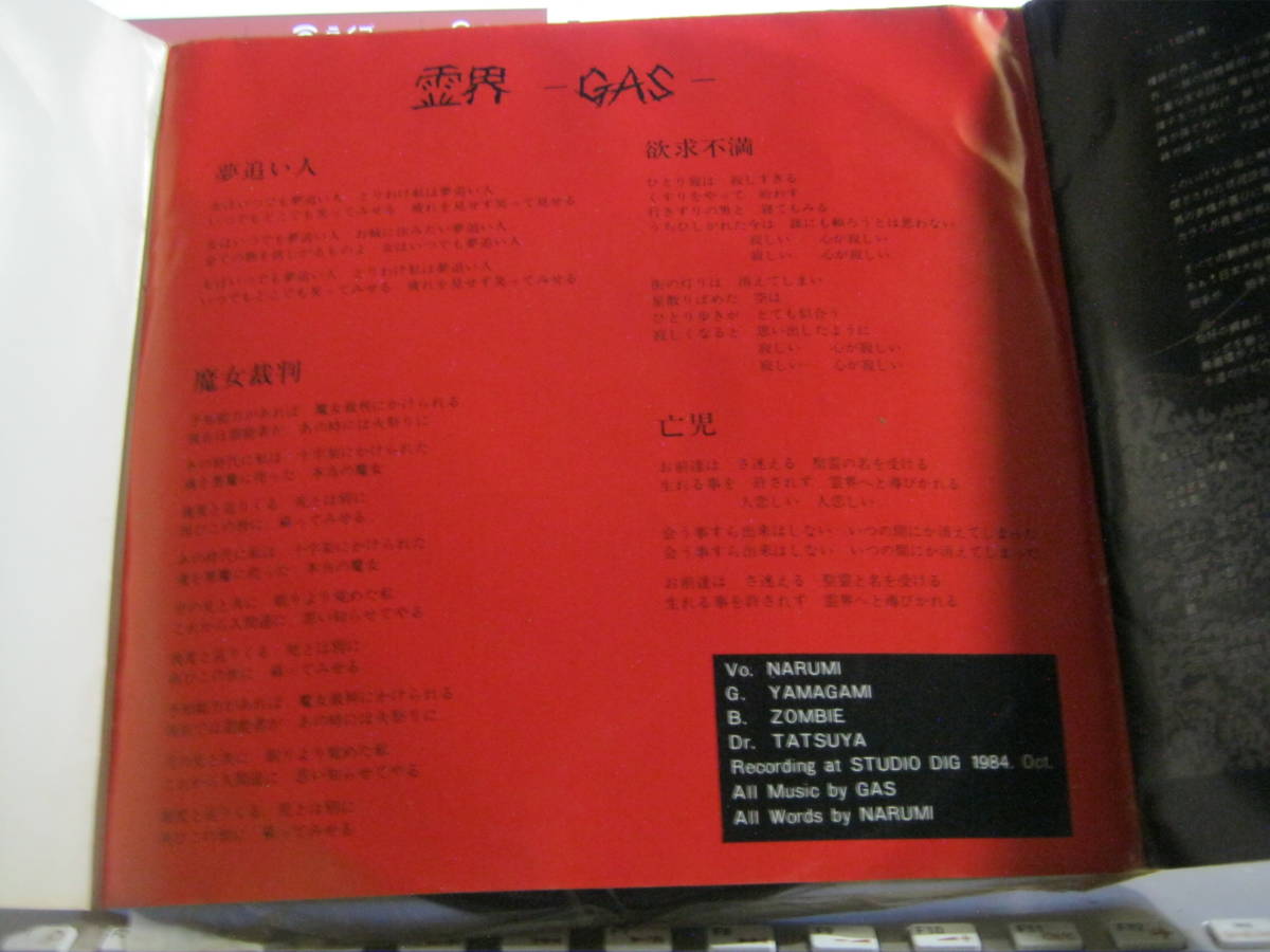 GAS gas : meat ./..:. person diary Split poster jacket 8* black color ereji-Flesh For Flankenstein M-78 Chappys NARUMI & THE MISTER C.O.P