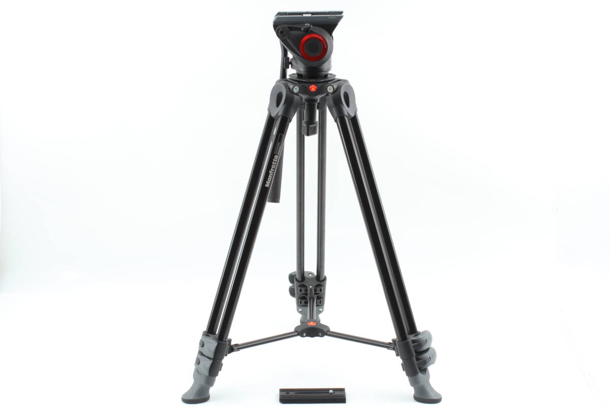 憧れの マンフロット Manfrotto MVT502AM MVH500A ビデオ三脚 フルード