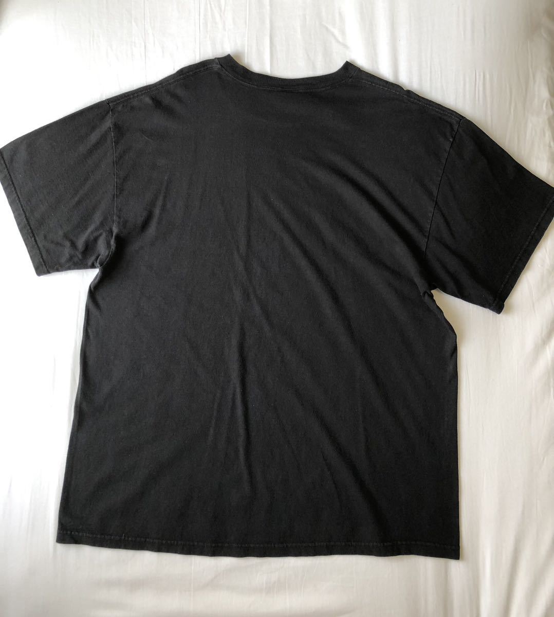 XL!★2001年 LIQUID BLUE リキッドブルー スカル パイル 黒 Tシャツ トラビススコット着用 Y2K 90s 00s オールド ビンテージ tシャツ 総柄_画像3