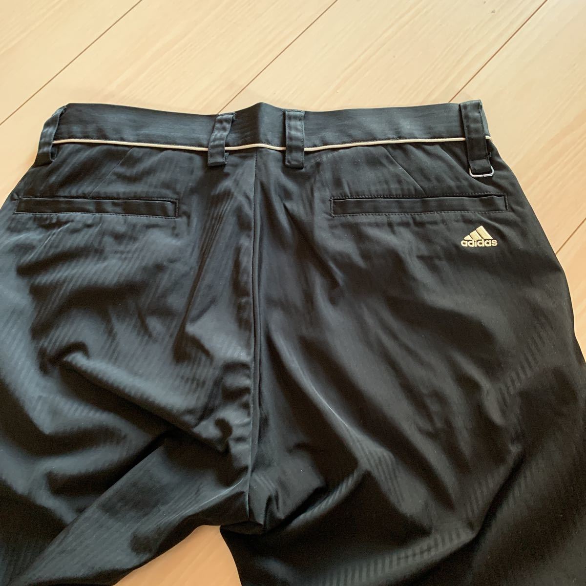 adidas アディダス ゴルフパンツ お洒落なブラック サイズ79 adidas アディダス ゴルフパンツ お洒落なブラック サイズ79