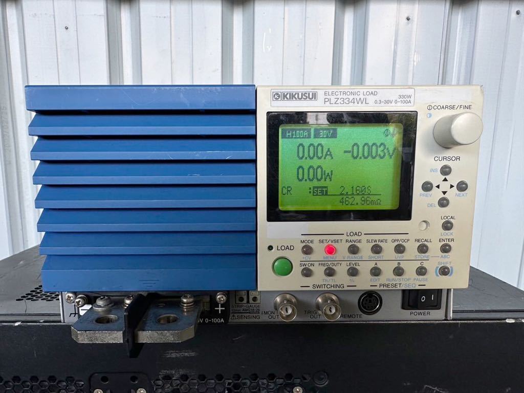 独特の素材 PLZ334WL　多機能電子負荷装置 load 中古現状品　electronic (菊水電子工業) 　330W　KIKUSUI 電気計測器