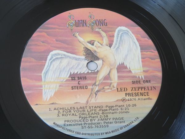 カナダ盤★Presence / レッド・ツェッペリン（Led Zeppelin）★LP_画像4