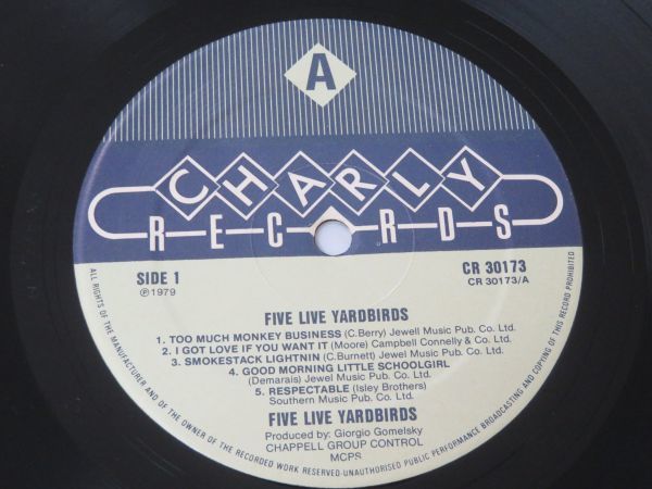 UK盤★Five Live Yardbirds（ヤードバーズ）★LP_画像4