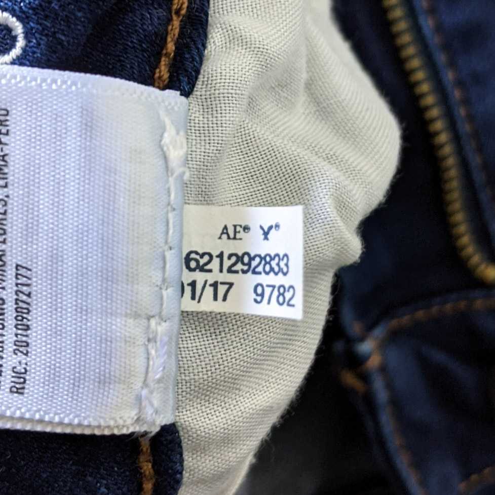 アメリカンイーグル ジェギング クロップ ユーズド加工 デニム ジーンズ 9782 クラッシュ ダメージ加工 AMERICAN EAGLE USED加工_画像8