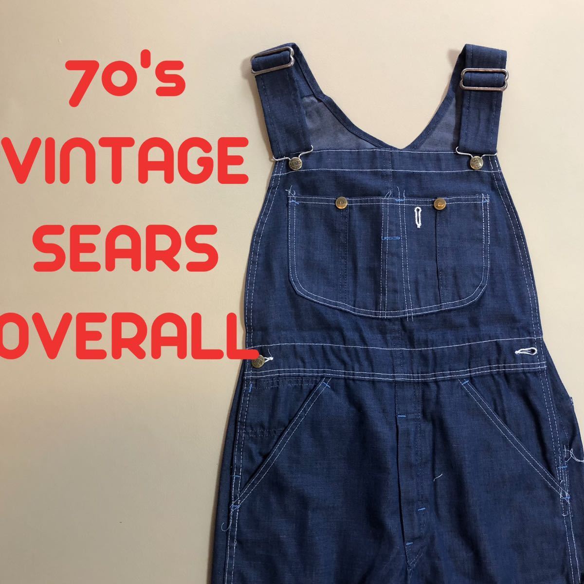 ほぼデッド 70's SEARS シアーズオーバーオール 474｜Yahoo!フリマ（旧