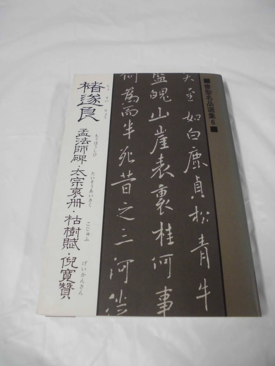 書聖名品選集6　遂良　孟法師碑・太宗哀冊・枯樹部賦・倪寛賛　マール社　1986年第1刷◆ゆうメール可 7*1_画像1