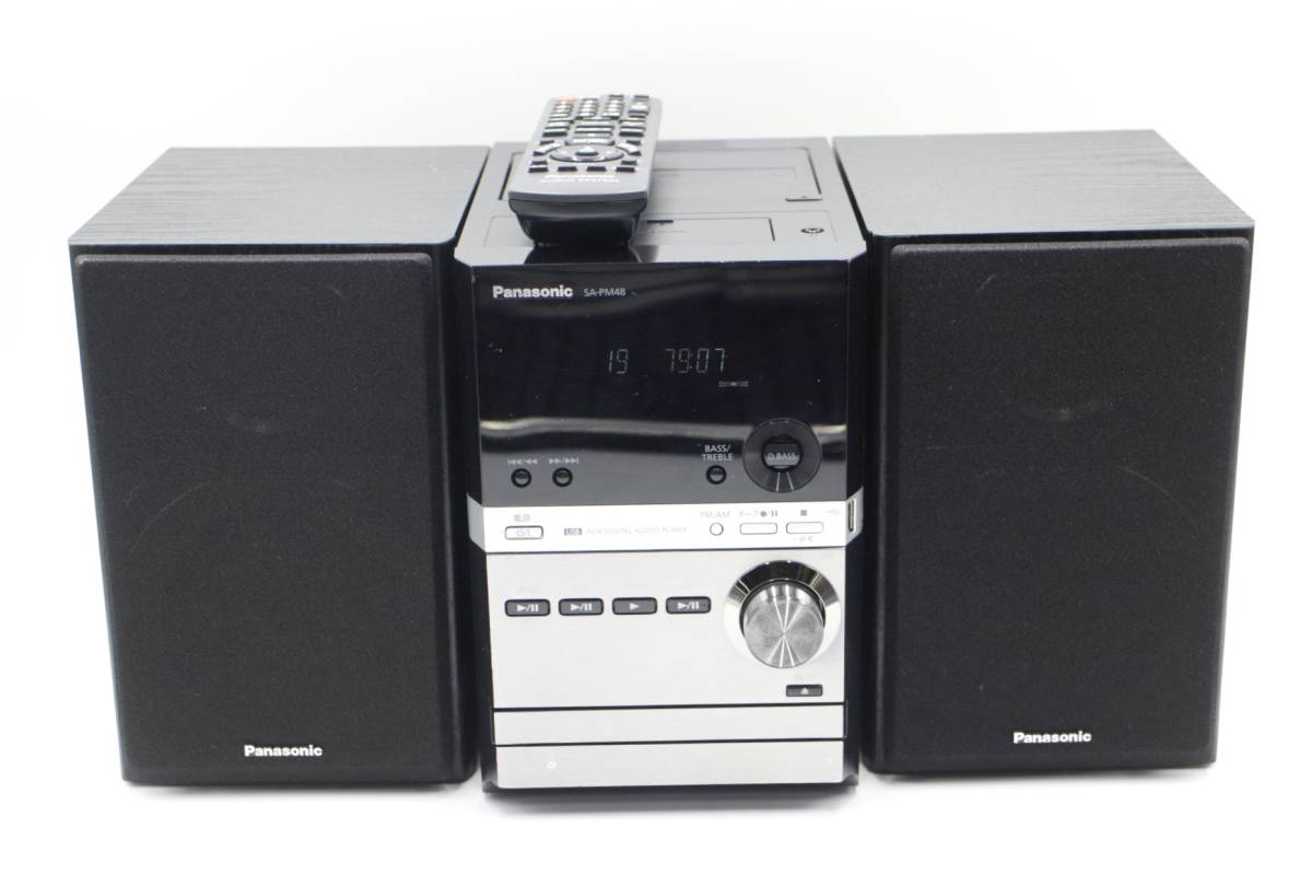 Panasonic CDステレオシステム ブラック SC-PM48_画像1