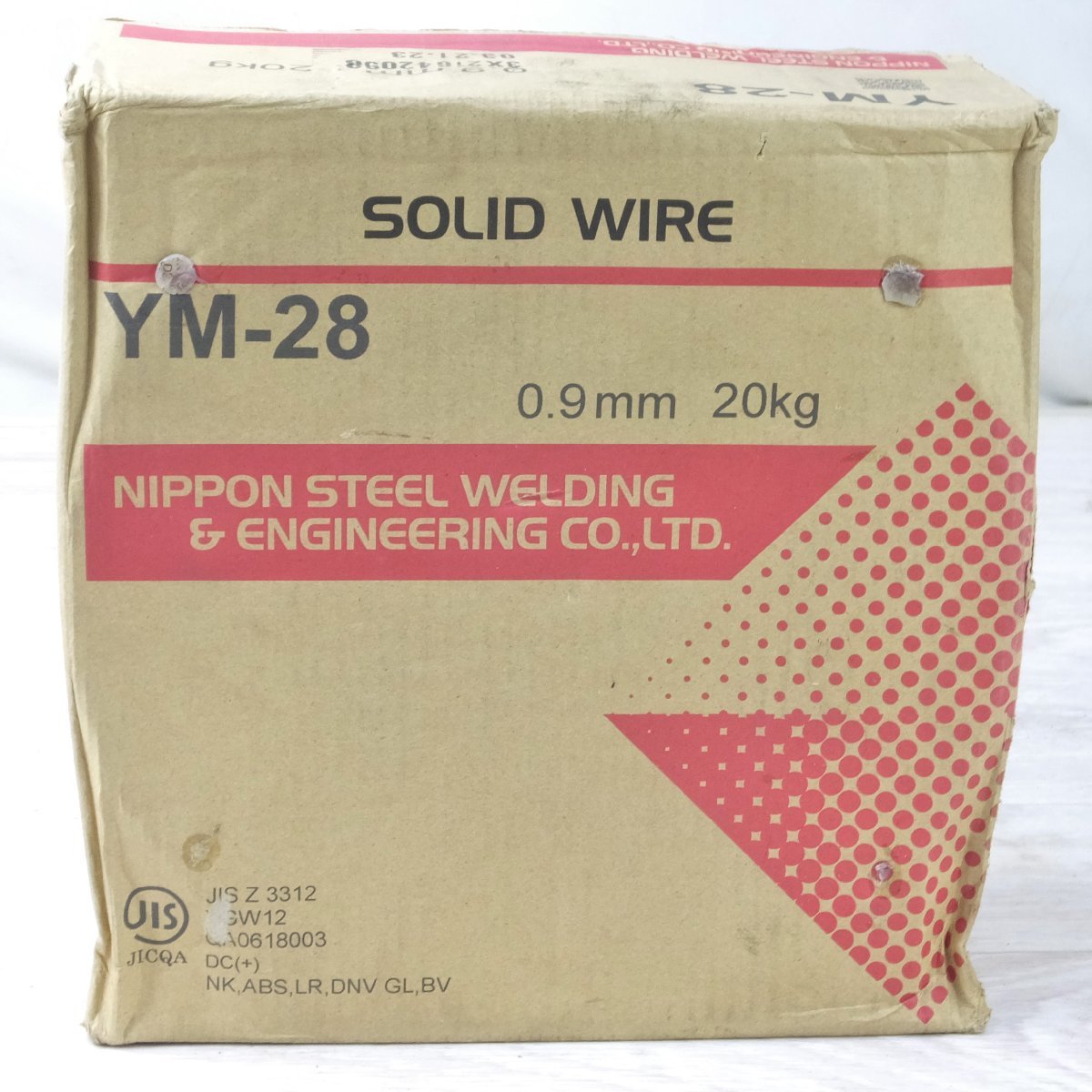 【オンラインショップ】 未使用◆日鉄溶接工業 20kg◆ 0.9mm YM-28 ソリッドワイヤー WIRE SOLID 消耗品 【オンラインショップ】 未使用◆日鉄溶接工業 20kg◆ 0.9mm YM-28 ソリッドワイヤー WIRE SOLID 消耗品
