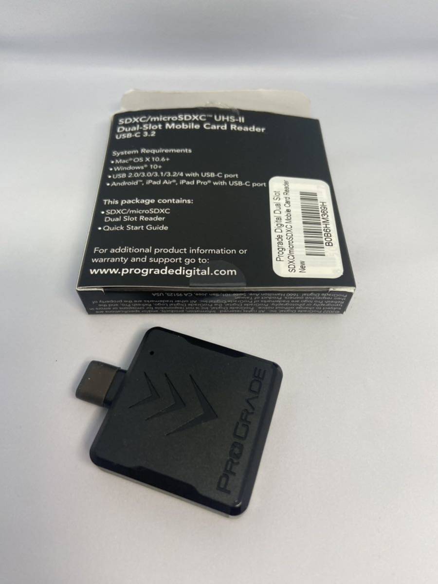 ProGrade Digital プログレードデジタル SD/microSD UHS-II ダブルスロットカードリーダー PGM0.5(カード