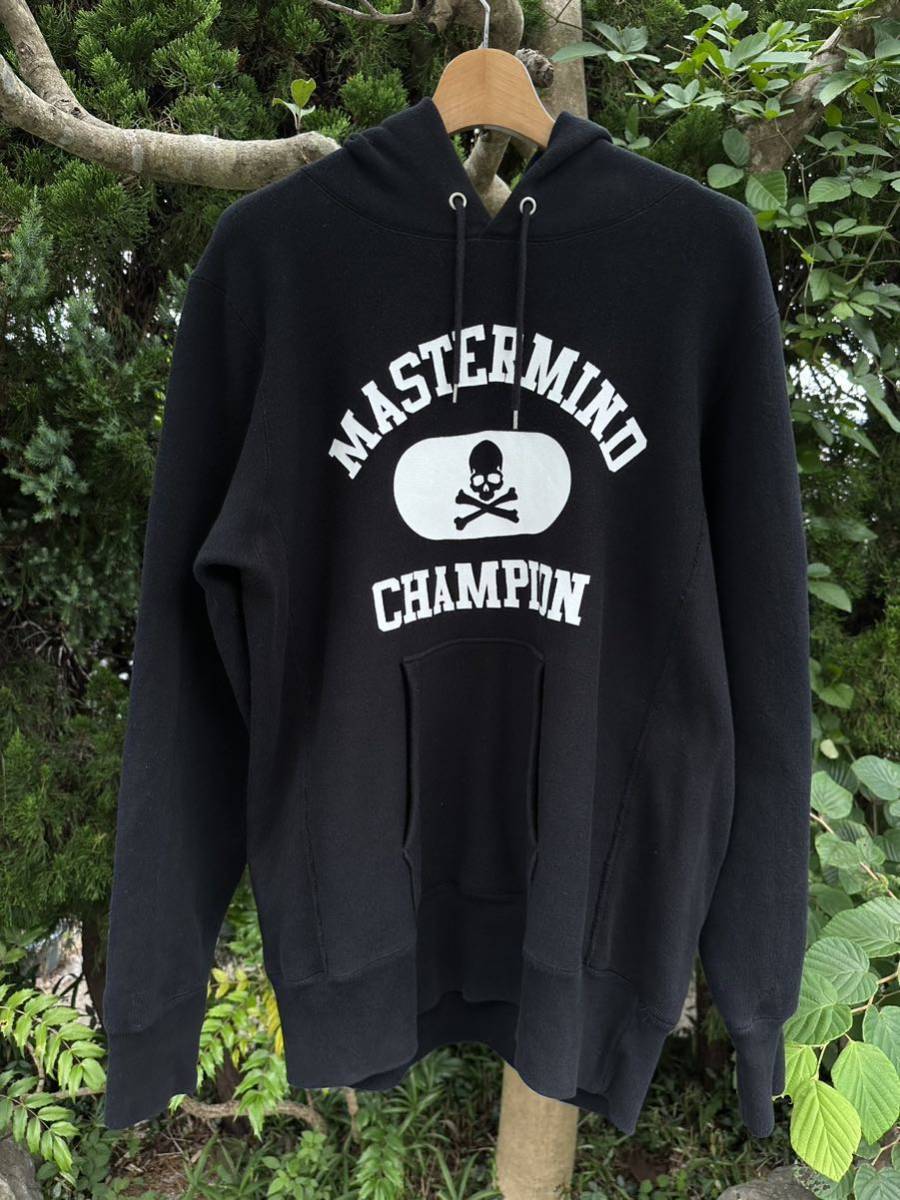 MASTERMIND × Champion マスターマインド チャンピオン リバースウィーブ パーカー 単色タグ サイズL_画像1