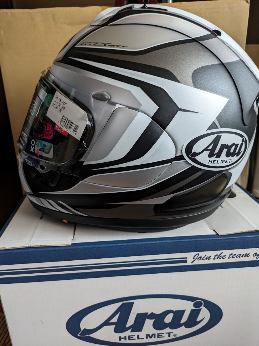 新品 Arai RX-7X MAZE メイズ ホワイト(艶消し) XLサイズ 61 新品 Arai RX-7X MAZE メイズ ホワイト(艶消し) XLサイズ 61