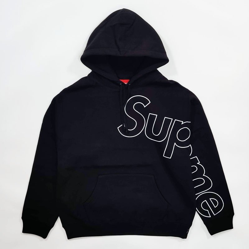 新しい到着 未使用品 Supreme Reflective Hooded Sweatshirt Black S シュプリーム リフレクター パーカー ブラック パーカ