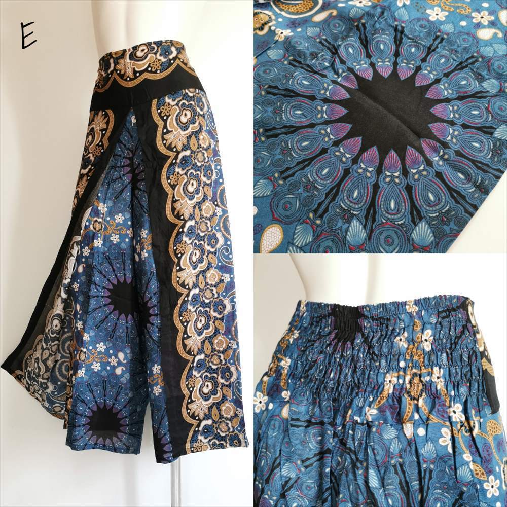 * ethnic LAP pants botanikarupeiz Lee print * including carriage new goods E* easy to coil pants wide pants unisex room wear 