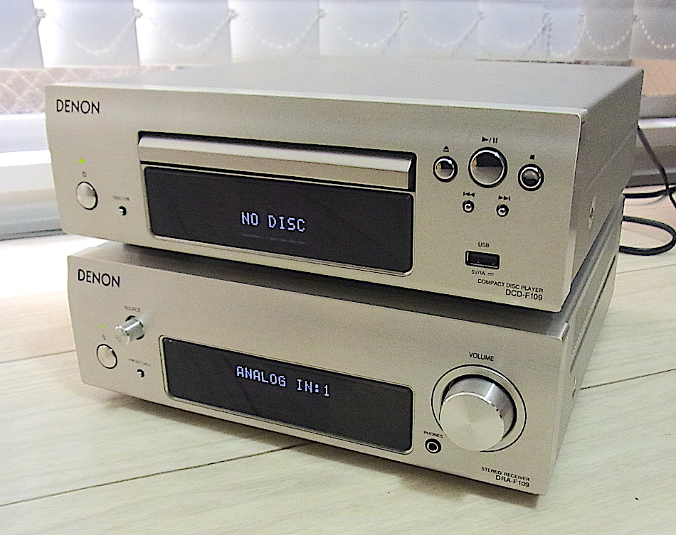 DENON DRA-F109 / DCD-F109 デノン デジタルアンプ+CDプレーヤー動作品 