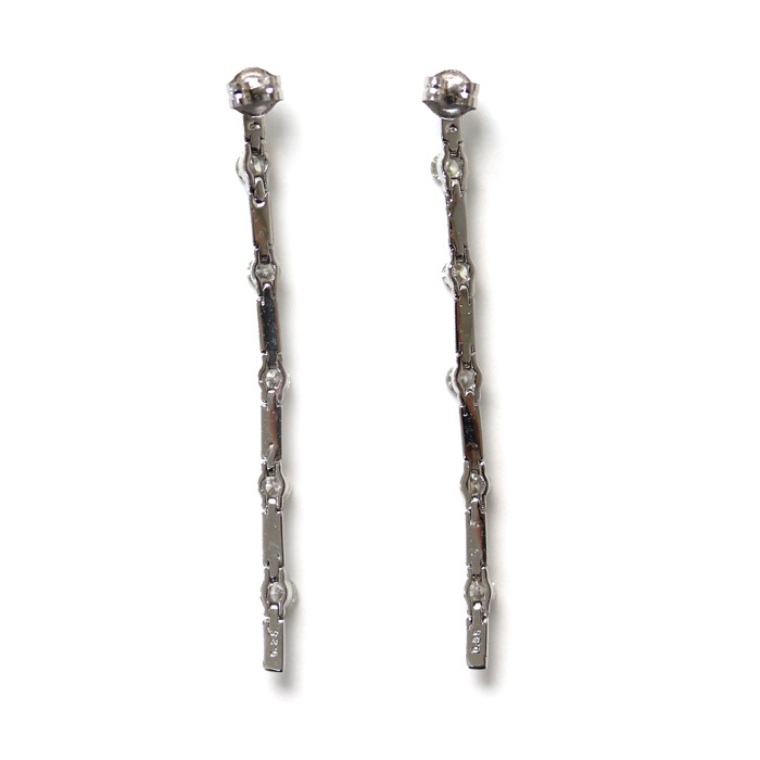 本店は ダイヤモンド0.25ct/0.25ct ピアス ホワイトゴールド K18WG 3.4