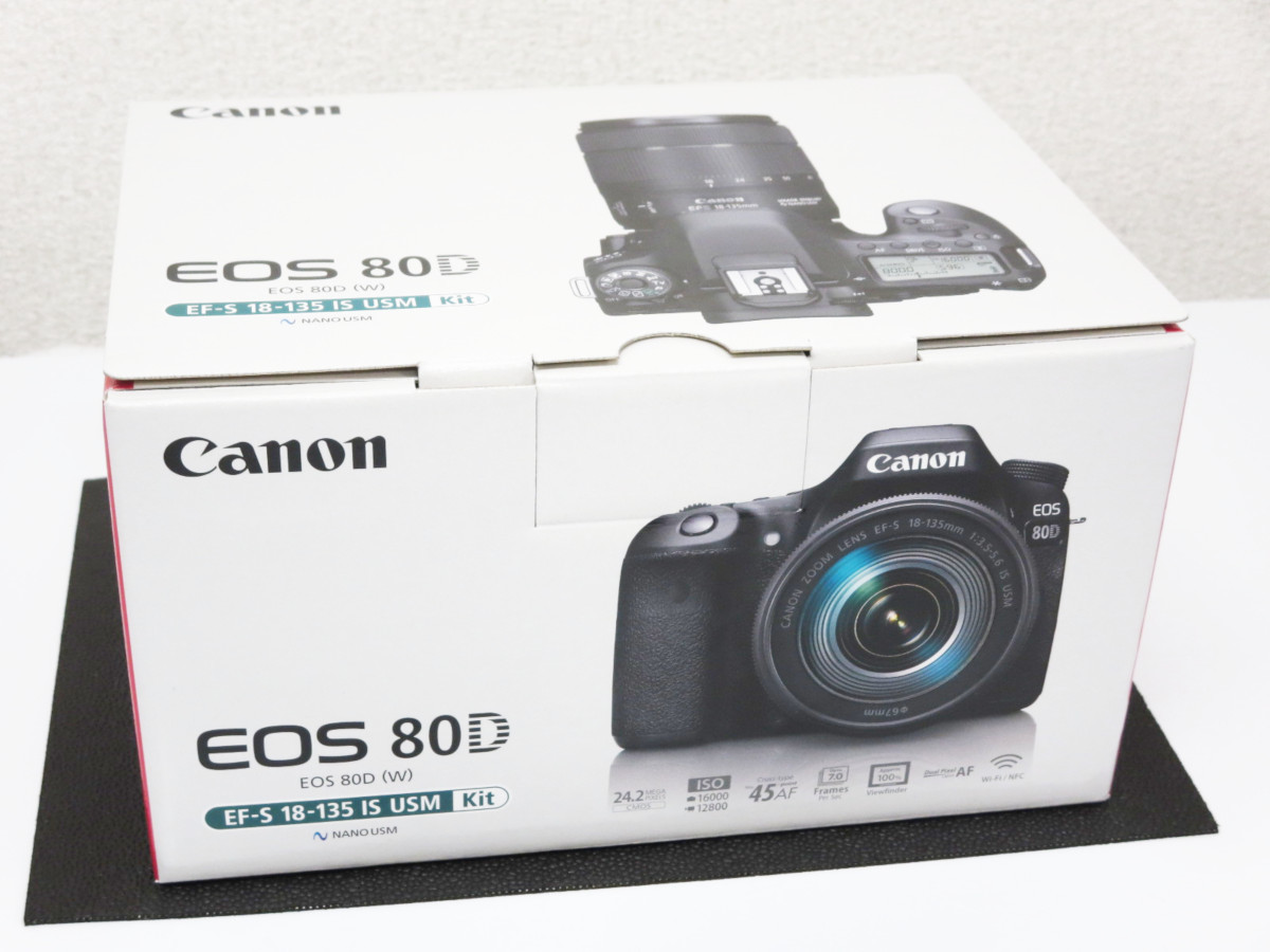 未使用 CANON キャノン EOS 80D EF-S 18-135 IS USM キット