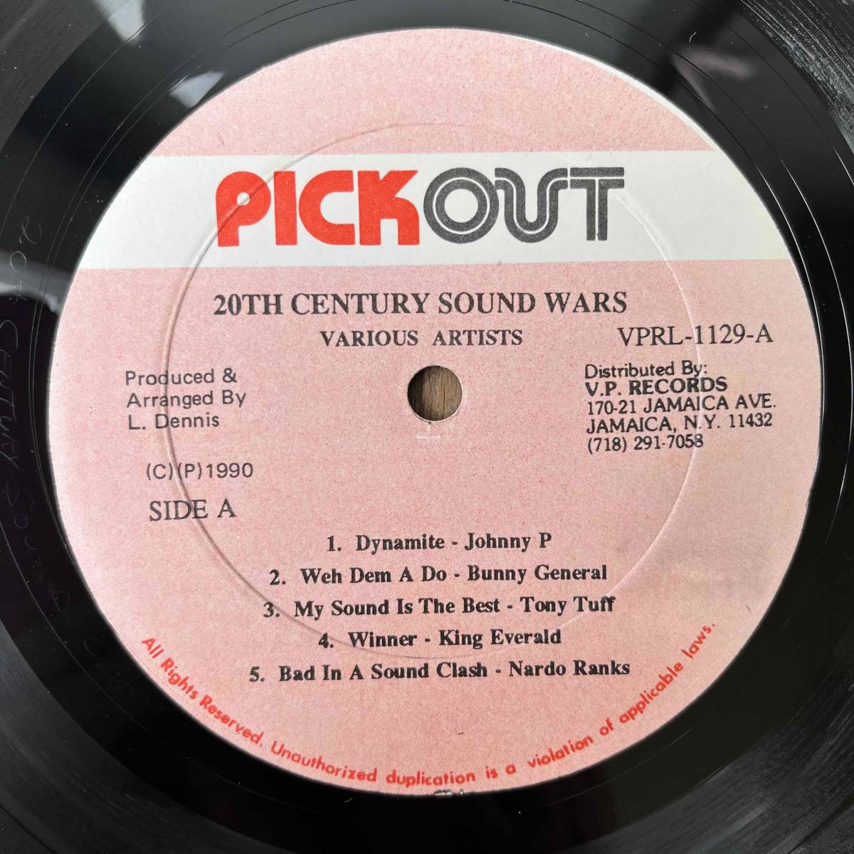 ★1990！PUNAANY riddim One Way！Big Bad Sound Killa！【Various - 20th Century Sound Wars】LP Pickout / VP Records US_画像4